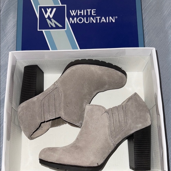 White Mountain Shoes - White Mountain Women's Gray Ankle Boots